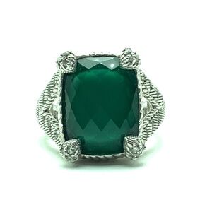 JUDITH RIPKA Green Goddess CZ Ring Size: 9
